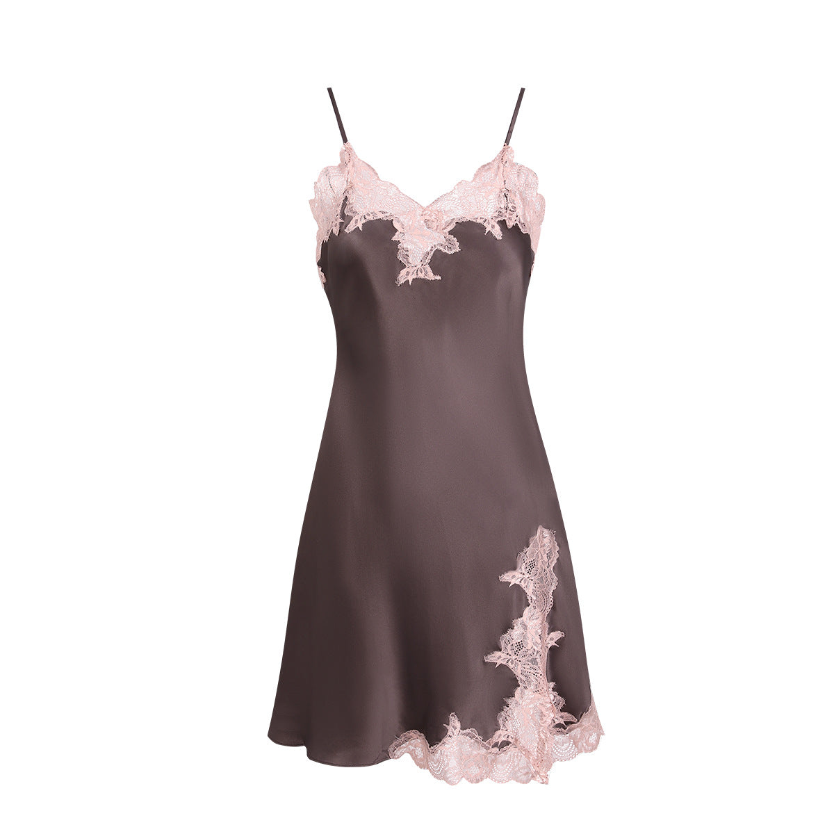 Pure Silk Robe 100% Mulberry Silk Sexy Slit Women's Nightgown