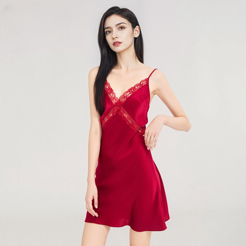 Pure Silk Robe 100% Mulberry Silk Sexy Women's Nightgown