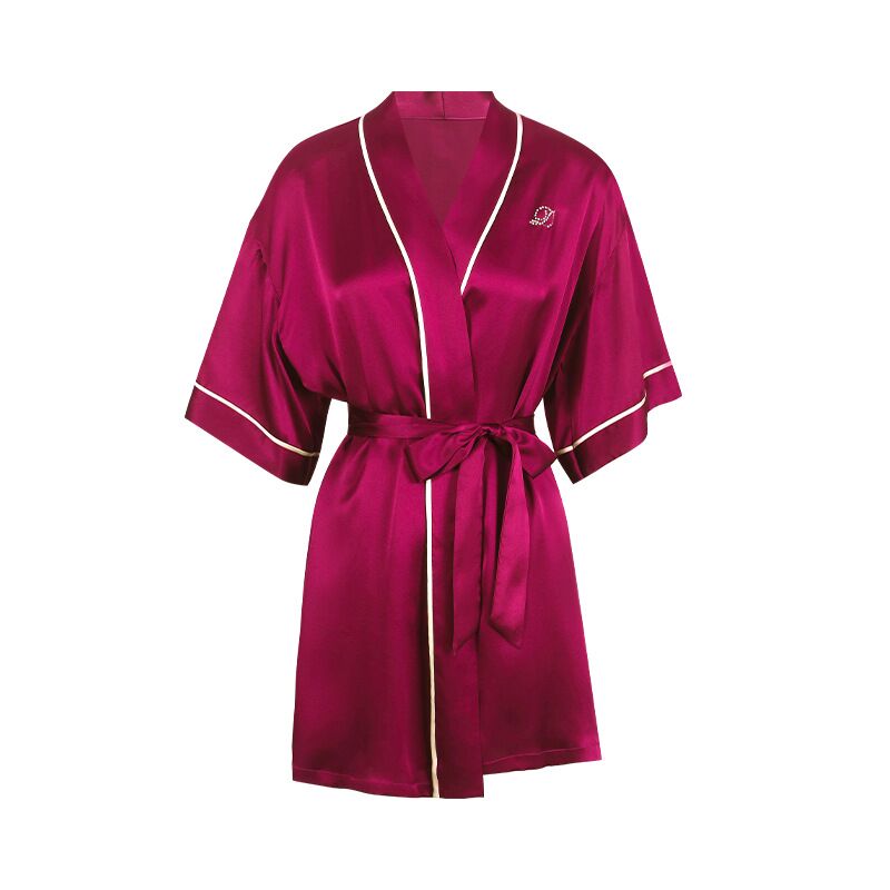 Silk nightgown Ladies 100% mulberry silk Comfortable skin friendly home dress Morning gown