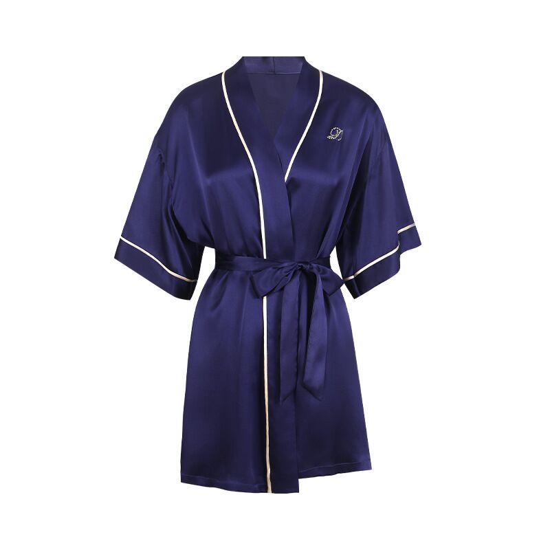 Silk nightgown Ladies 100% mulberry silk Comfortable skin friendly home dress Morning gown